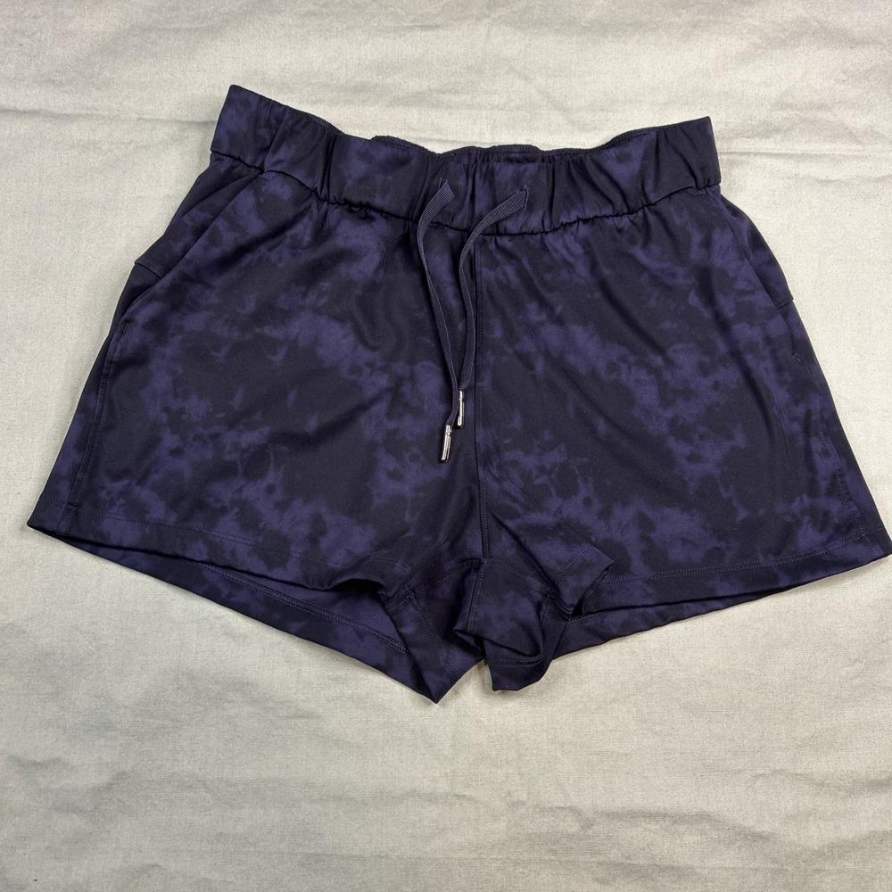Crz Yoga Casual Shorts  drawstrings pockets Smoke Ink Mist Size Small 4/6